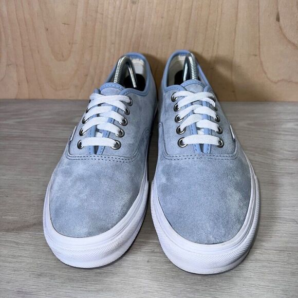 Vans Authentic Pig Suede With Scotchgard Light Blue Men's 8.5 Women's 10 - Picture 3 of 11